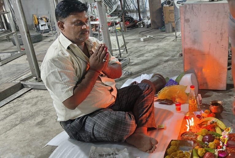 Diwali celebration with Shailmi Tech's steel furniture and lab equipment solutions for pharmaceutical spaces.